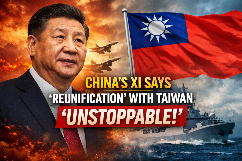 China’s Xi Says Reunification With Taiwan Is Unstoppable