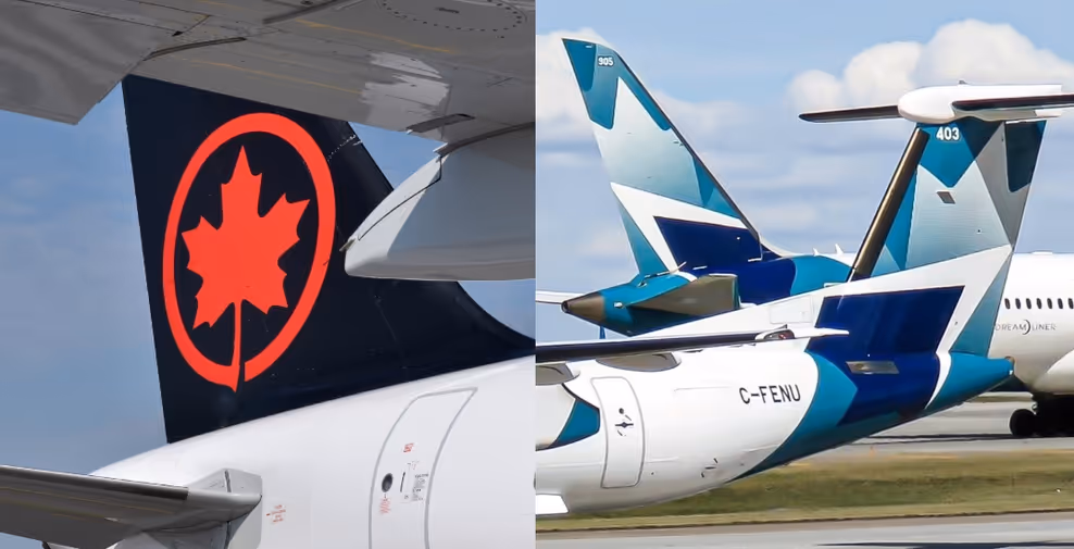 Air Canada & WestJet Flights Delayed Across Canada